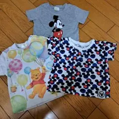 ディズニーTシャツ3枚セット80
