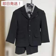 NEW ROYALニューロイヤル男の子120㎝ブラックストライプ入学式発表会