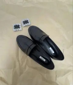 極美品✨️◆ OHGA （オーガ） ビジュー付き ローファー 黒 24,5cm◆ 2025年最新】ohga ローファー 24.5の人気アイテム - メルカリ