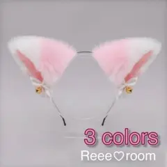 ねこ耳 狐耳 狼耳 カチューシャ ピンク けも耳コスプレ ロリータ イベント撮影