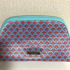 《未使用品》BVLGARI ポーチ ブルガリ　刺繍コスメポーチ　ラウンドポーチ