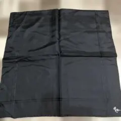 カウンテスマクラ　大判ハンカチ　黒　シルク100% 美品のサムネイル