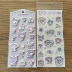 サンリオ キティー クロミ マイメロ すりガラス風シール マシュマロステッカーズ