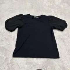 KHALITA パフスリーブ カットソー 黒 M
