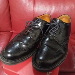 REGAL黒レザーウィングチップドレスシューズ　26.5