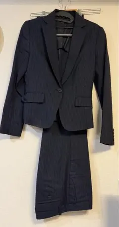 THE SUIT COMPANY スーツ上下　ネイビー ボーダー