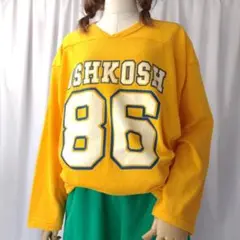 80s USA製 used L ラッセルアスレチック フットボールTシャツ