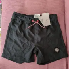 ROXY サーフパンツ 黒 140 新品 水遊び 海水浴に
