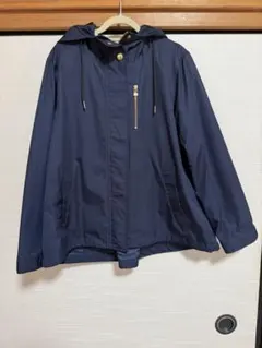 イエナスローブSLOBE IENA＊ミリタリーフードブルゾン＊ネイビー＊40 イエナスローブSLOBE IENA＊ミリタリーフードブルゾン＊ネイビー