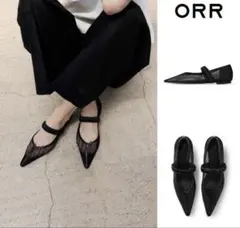 ORR orr オル　ポインテッド　フラットシューズ　新品　24cmのサムネイル