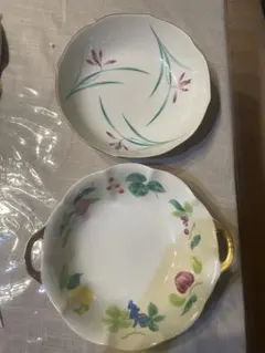 FLORENCE Italy 花柄トレイ 2点セット クラック塗装 - メルカリ