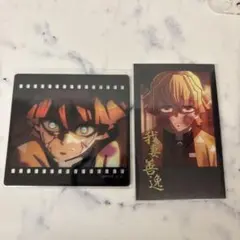 鬼滅 ダイニング お楽しみくじ　箔押しチェキ風ブロマイド 善逸