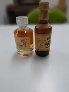 響12年 50ml & 山崎 12年 50ml ウイスキーセットのサムネイル