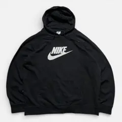 ま*う様 NIKE スウェットパーカー ブラック スウォッシュロゴ XL