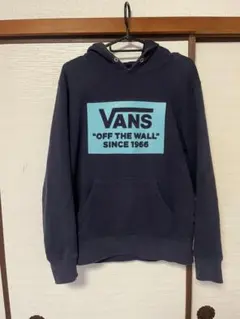 VANS ネイビー パーカー オフ・ザ・ウォール