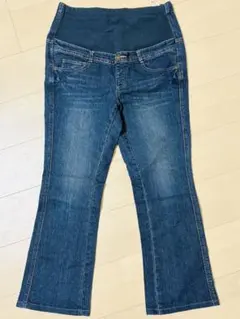 マタニティ デニムパンツ Lサイズ（ウエスト 64-70）