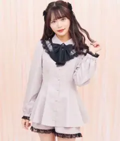 シークレットハニー フリルリボン付きセットアップ Secret Honey