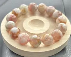 天然石 ピンク系 桜瑪瑙 ブレスレット