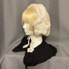 イヤーマフ ハンドメイド 編み物 耳あて 星