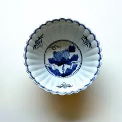 陶芸作家・西納三枝 染付 華唐草文 5寸皿 Φ15.5cm - メルカリ