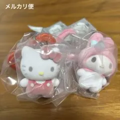 サンリオ　カラフルカラビナマスコットチャーム　ハローキティ　マイメロディ　2個