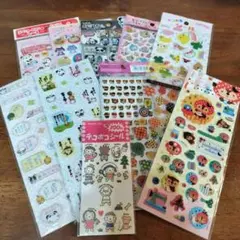 シール　まとめ売り　立体　ぷくぷく　平成レトロ　シール帳