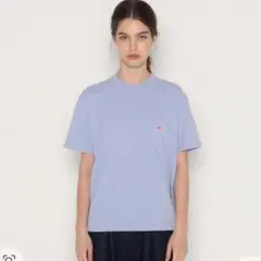 DANTON ポケットTシャツ SOLID WOMEN サックスブルー Sサイズのサムネイル