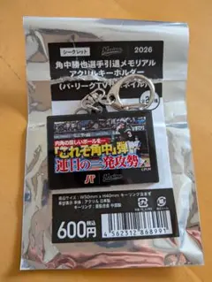 千葉ロッテマリーンズ 角中勝也引退メモリアルアクリルキーホルダー(パテレ)