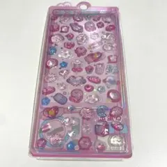 新品！ピンククリア　ボンボンドロップシール もこもこわんこ 犬 携帯 食べ物