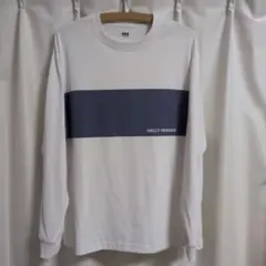 HELLY HANSEN ロングスリーブTシャツ ホワイト ネイビー Lのサムネイル