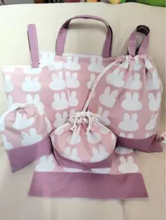 入学入園6点セット　女の子　レッスンバック　上履き袋　体操着袋　お弁当袋