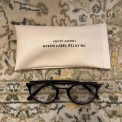 GREEN LABEL RELAXING 黒縁メガネ UNITED ARROWS