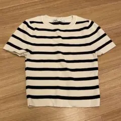 ZARA ザラ　サマーニット　Tシャツ　半袖　ボーダー