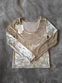 Fun Fashion Future ベロア長袖トップス