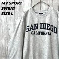 アメリカ古着MV SPORTサンディエゴカリフォルニアプリントスエットトレーナー
