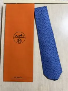 HERMES シルクタイ7センチ ネクタイ オセアンHネイビー - メルカリ