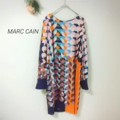 MAX&Co ボタニカル柄 ドッキングワンピース グリーン マックスマーラ