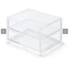 無印良品　重なるアクリルケース２段引出