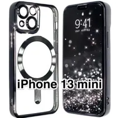 iPhone13miniケース 黒 Magsafeシェル カメラレンズ保護