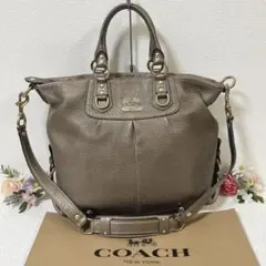 COACH コーチ ショルダーバッグ 2WAY ハンドバッグ レザー A4収納可