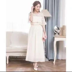 シフォンドレス 結婚式 二次会 ウエディング イエベ春