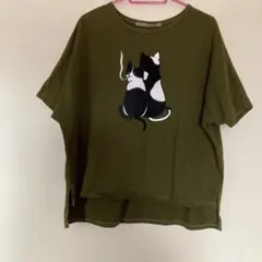 toco toco 半袖Tシャツ　カットソー　猫柄のサムネイル