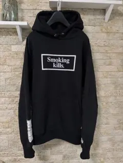 FR2 メゾンミハラ Smoking kills スウェットパーカー 黒 XLのサムネイル