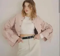 PINUE ダブルカフブフゾン（PINK） 田久保夏鈴