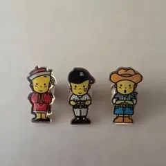 レトロ⭐︎ベビスターピンバッジ3個セット