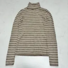 00s OLD UNIQLO タートルネック ボーダー S（B732）