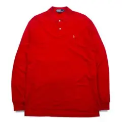 Polo by Ralph Lauren 90年代 長袖 ポロシャツ L レッド