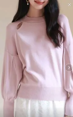 SAISON DE PAPILLON セゾンドパピヨン　ニット　セーター　ピンク