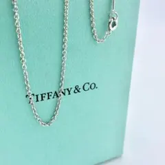 【極美品】ティファニー ネックレス あずきチェーンのみ 76cm シルバー 46cm・美品】ティファニー ネックレス あずきチェーンのみ シルバー