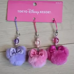 TOKYO DISNEY RESORT ハート型ストラップ 3個セット
